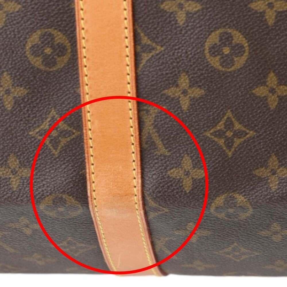 LOUIS VUITTON Authentic Brown Monogram Canvas Keepall 55 Boston Bag - Picture 11 of 15